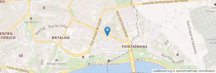 Mapa de ubicacion de Porto Said en 포르투갈, 노르트 지방, 포르투, Área Metropolitana Do Porto, Porto, Cedofeita, Santo Ildefonso, Sé, Miragaia, São Nicolau E Vitória, Bonfim.