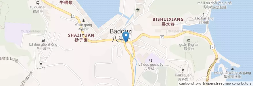 Mapa de ubicacion de 八斗子診所 en 台湾, 台湾省, 基隆市, 中正区.