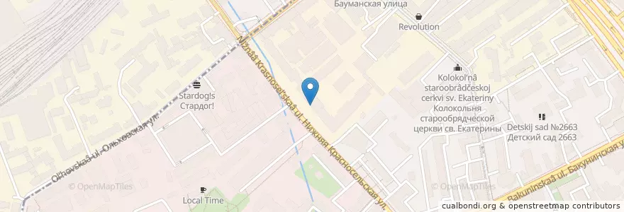 Mapa de ubicacion de Азбука крафта en Russia, Distretto Federale Centrale, Москва, Центральный Административный Округ, Басманный Район.