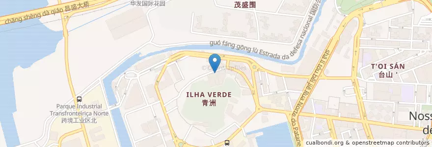 Mapa de ubicacion de 青翠樓停車場 en 中国, 广东省, 珠海市, 香洲区.