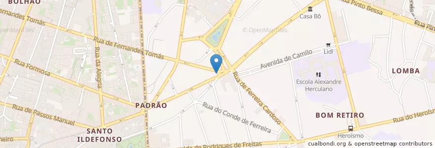 Mapa de ubicacion de Novo Banco en Portugal, North, Área Metropolitana Do Porto, Porto, Porto, Bonfim.