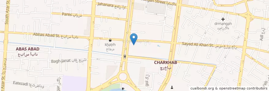 Mapa de ubicacion de مسجد الهادی en 이란, استان اصفهان, شهرستان اصفهان, بخش مرکزی شهرستان اصفهان, اصفهان.