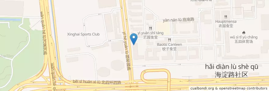 Mapa de ubicacion de 何贤记 en 중국, 베이징시, 허베이성, 海淀区.
