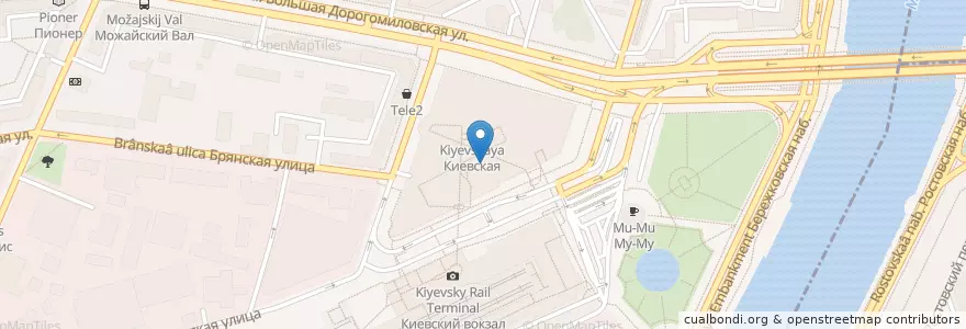 Mapa de ubicacion de Ваби Саби en 俄罗斯/俄羅斯, Центральный Федеральный Округ, Москва, Западный Административный Округ.
