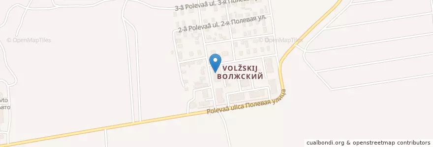 Mapa de ubicacion de Волжский 644049 en Russie, District Fédéral Sibérien, Oblast D'Omsk, Омский Район, Городской Округ Омск.