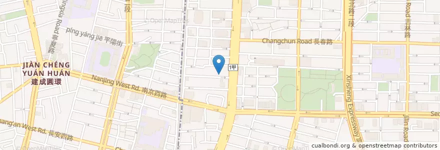 Mapa de ubicacion de Hana Bi en تایوان, 新北市, تایپه, 中山區.