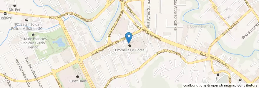 Mapa de ubicacion de Coco Bongo en البَرَازِيل, المنطقة الجنوبية, سانتا كاتارينا, Região Geográfica Intermediária De Blumenau, Microrregião De Blumenau, بلوميناو.