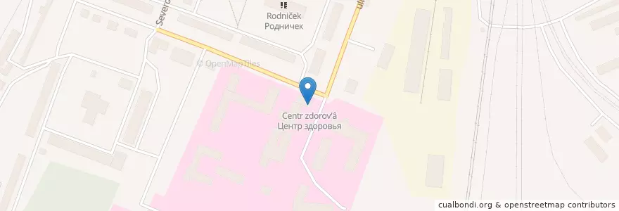 Mapa de ubicacion de Центр здоровья en Russland, Föderationskreis Nordwest, Oblast Archangelsk, Няндомский Район, Няндомское Городское Поселение.