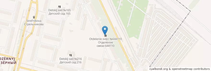 Mapa de ubicacion de Омск 644110 en Russia, Distretto Federale Siberiano, Омская Область, Омский Район, Городской Округ Омск.