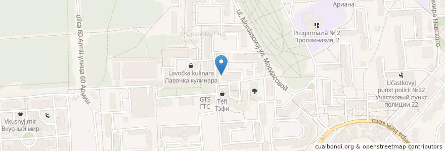 Mapa de ubicacion de Моя аптека en Russie, District Fédéral Central, Oblast De Voronej, Городской Округ Воронеж.