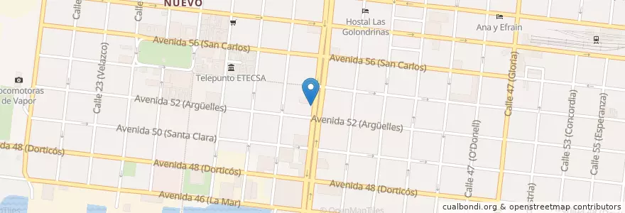 Mapa de ubicacion de Casa del Batido en 古巴, Cienfuegos, Cienfuegos, Ciudad De Cienfuegos.