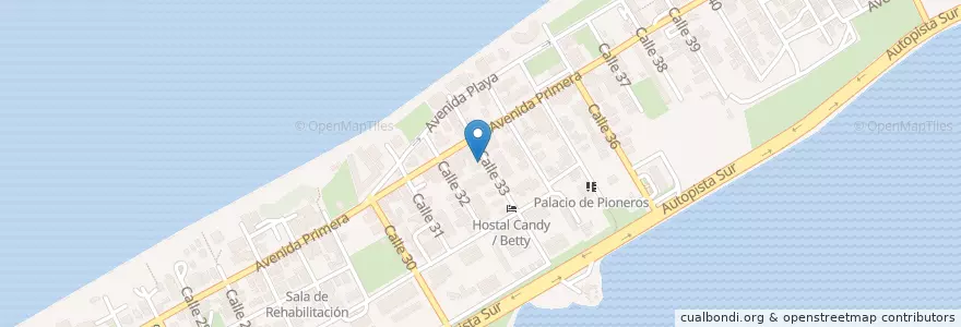 Mapa de ubicacion de Jose Smith Comas en Kuba, Matanzas, Cárdenas, Varadero.
