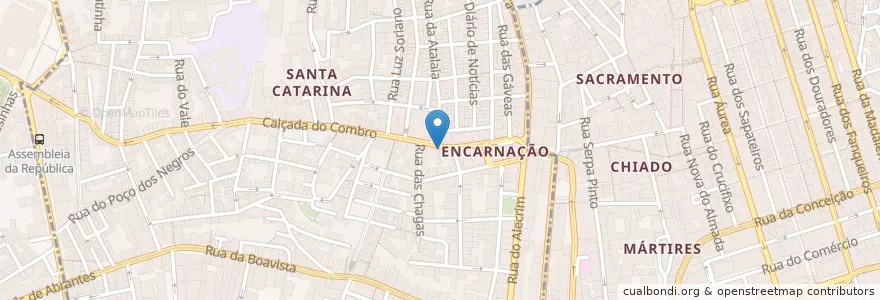 Mapa de ubicacion de Casa da Índia en پرتغال, Área Metropolitana De Lisboa, Lisboa, Grande Lisboa, لیسبون, Misericórdia.