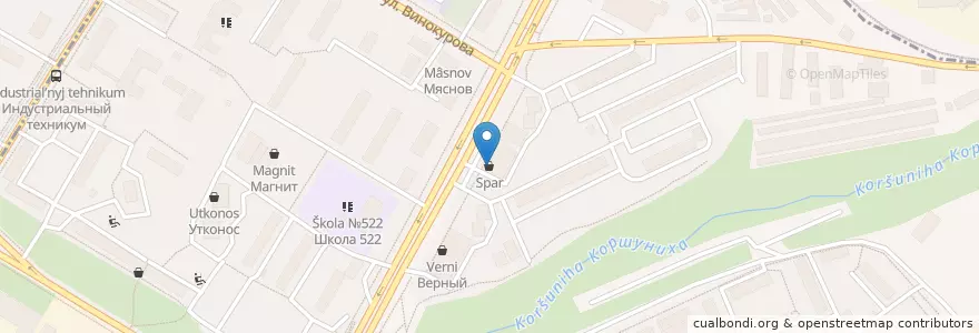 Mapa de ubicacion de Алло, пицца en 俄罗斯/俄羅斯, Центральный Федеральный Округ, Москва, Юго-Западный Административный Округ, Район Котловка.