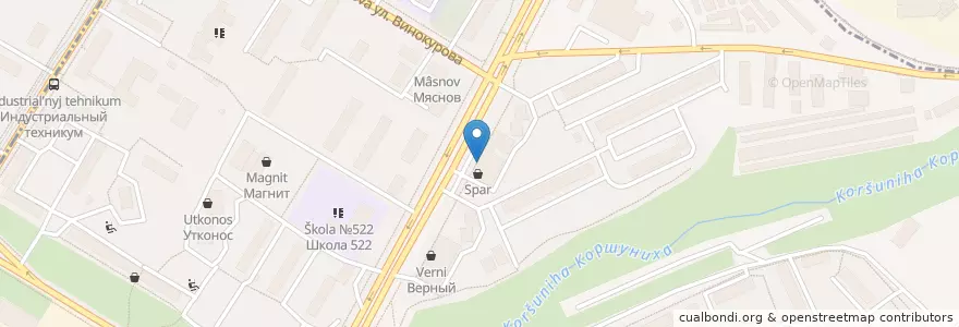 Mapa de ubicacion de Наршараб en روسيا, Центральный Федеральный Округ, Москва, Юго-Западный Административный Округ, Район Котловка.