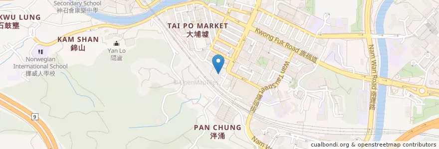 Mapa de ubicacion de 寶鄉邨 Po Heung Estate en 中国, 香港, 広東省, 新界, 大埔區 Tai Po District.