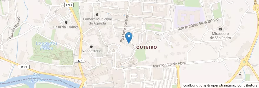 Mapa de ubicacion de A melhor Máquina de Café da ESTGA! en پرتغال, Aveiro, Centro, Baixo Vouga, Águeda, Águeda E Borralha.