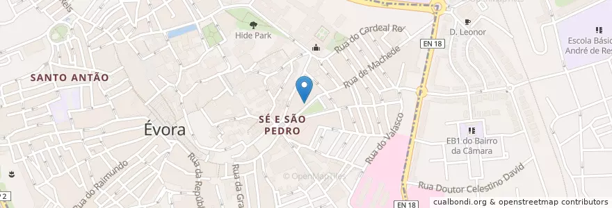 Mapa de ubicacion de A tábua do Naldo en Portekiz, Alentejo, Alentejo Central, Évora, Évora, Bacelo E Senhora Da Saúde, Évora.