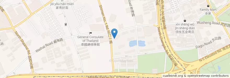 Mapa de ubicacion de 寶燕壹號 en 中国, 上海市, 静安区.