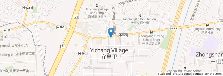 Mapa de ubicacion de 阿清香菇肉燥飯 en 臺灣, 臺中市, 太平區.