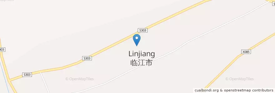 Mapa de ubicacion de 临江市人民政府 en 中国, 吉林省, 白山市, 临江市.