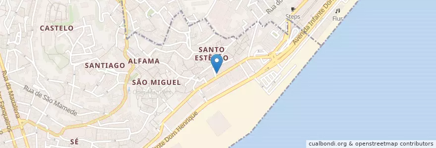 Mapa de ubicacion de Clínica ISPA en پرتغال, Lisboa, Grande Lisboa, لیسبون, Santa Maria Maior.