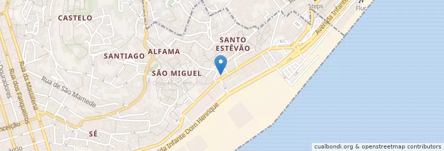 Mapa de ubicacion de Restaurante Central en Portugal, Lisboa, Grande Lisboa, Lisboa, Santa Maria Maior.