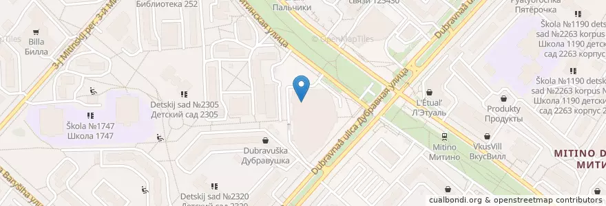 Mapa de ubicacion de Pushka en Rússia, Distrito Federal Central, Москва, Северо-Западный Административный Округ, Район Митино.