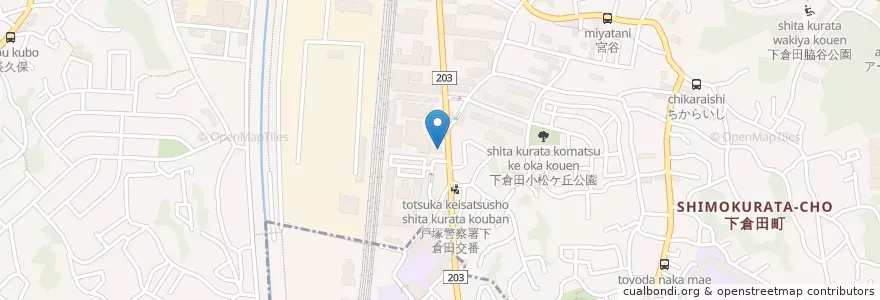 Mapa de ubicacion de 山川医院 en 일본, 가나가와현, 요코하마시, 戸塚区.