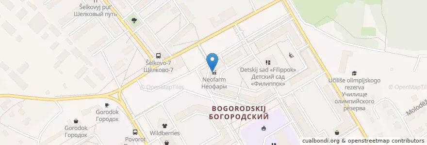 Mapa de ubicacion de Столички en Rusland, Centraal Federaal District, Oblast Moskou, Городской Округ Щёлково.