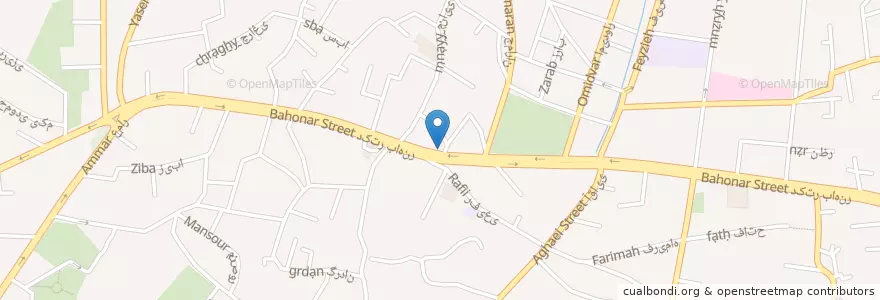Mapa de ubicacion de Morshed Restaurant en Iran, Tehran Province, Shemiranat County, Tehran, بخش رودبار قصران.