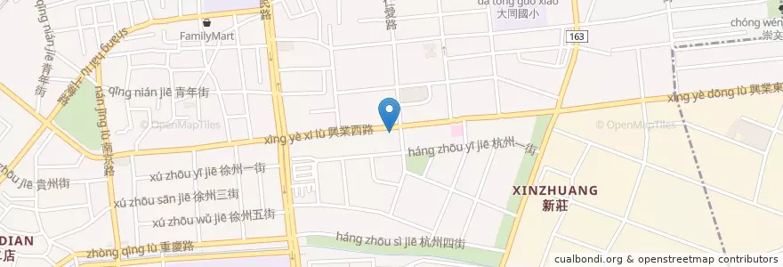 Mapa de ubicacion de 喜多日式和風涮涮鍋 en 타이완, 타이완성, 자이 시, 자이 현, 시구.