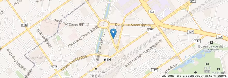 Mapa de ubicacion de 戴爾美語 en تایوان, 臺灣省, سینچو, 東區.