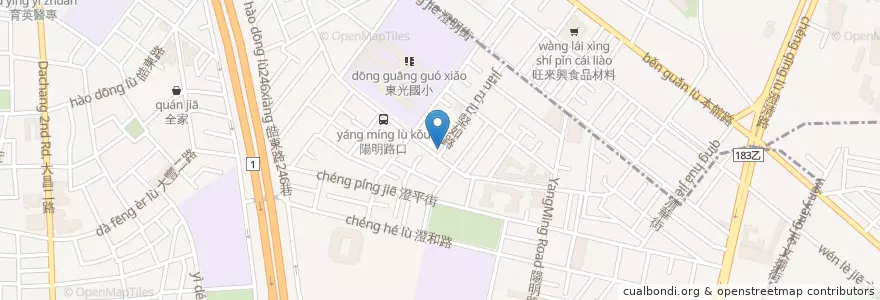 Mapa de ubicacion de 美餐園 en Тайвань, Гаосюн, 三民區.