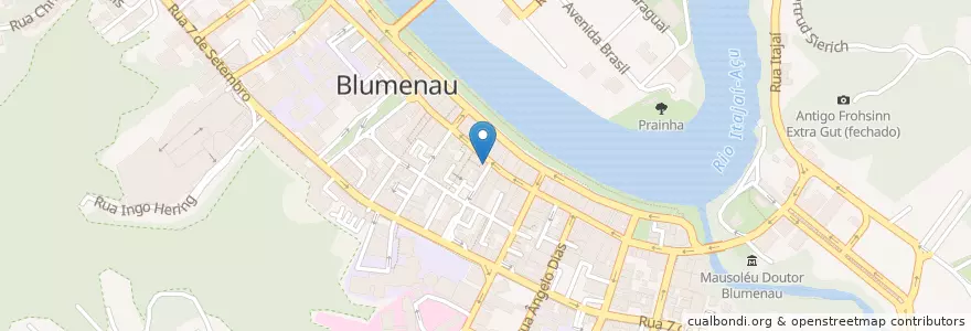Mapa de ubicacion de Turcambio en 브라질, 남부지방, 산타카타리나, Região Geográfica Intermediária De Blumenau, Microrregião De Blumenau, 블루메나우.