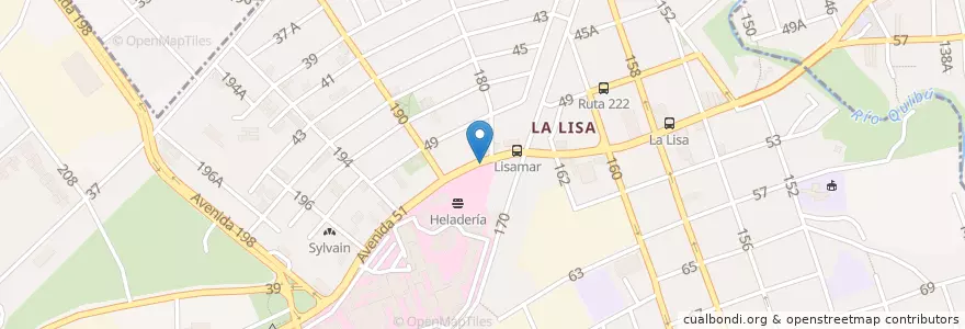 Mapa de ubicacion de Cadeca en کوبا, La Habana, La Lisa.