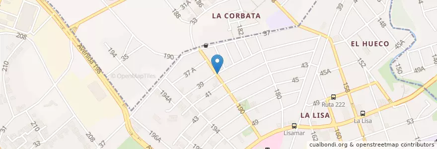 Mapa de ubicacion de Consultorio Medico en کوبا, La Habana, La Lisa.