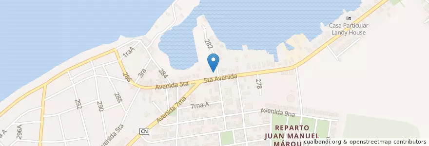 Mapa de ubicacion de Dino's en 쿠바, La Habana.
