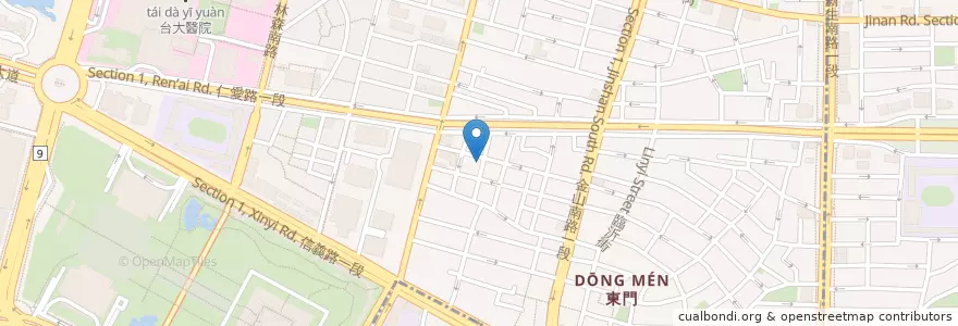 Mapa de ubicacion de 老張牛肉麵 en Taiwán, Nuevo Taipéi, Taipéi, 中正區.