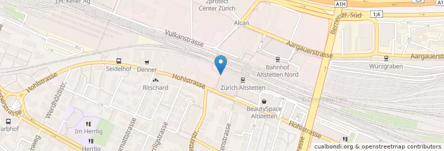 Mapa de ubicacion de Max Poulet en Schweiz/Suisse/Svizzera/Svizra, Zürich, Bezirk Zürich, Zürich.