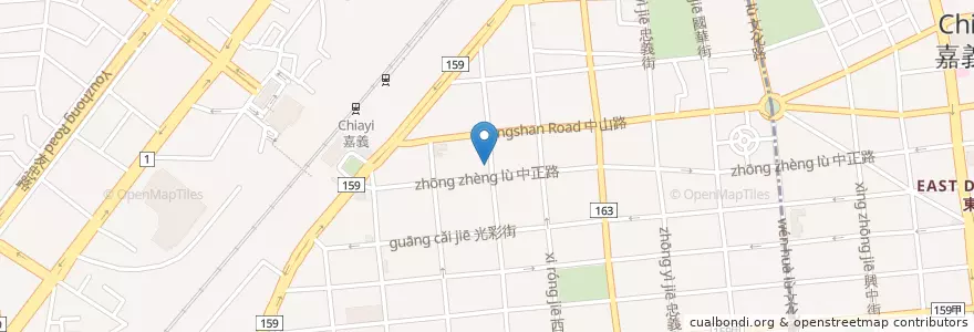 Mapa de ubicacion de 慶昇小館 en Taïwan, Province De Taïwan, Chiayi, Comté De Chiayi, 西區.