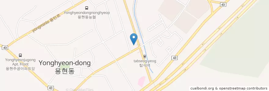Mapa de ubicacion de BOnePC방 en South Korea, Gyeonggi-Do, Uijeongbu-Si.