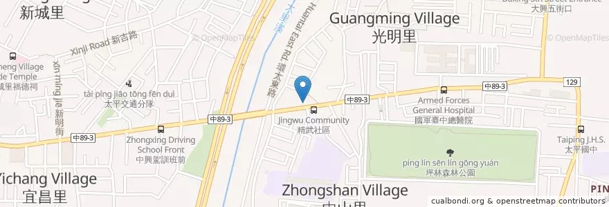 Mapa de ubicacion de 健康診所 en Taiwan, 臺中市, 太平區.