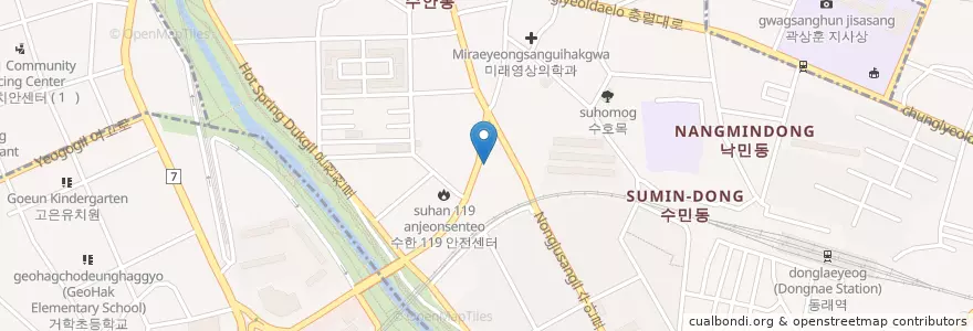 Mapa de ubicacion de S-OIL en Corea Del Sur, Busan, 동래구, 수민동.