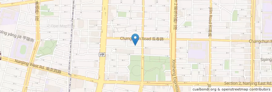 Mapa de ubicacion de 中華基督教會公理堂 en 台湾, 新北市, 台北市, 中山区.