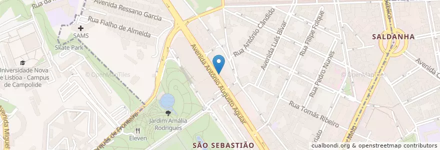 Mapa de ubicacion de Novo Banco en البرتغال, Área Metropolitana De Lisboa, Lisboa, Grande Lisboa, لشبونة, Avenidas Novas.