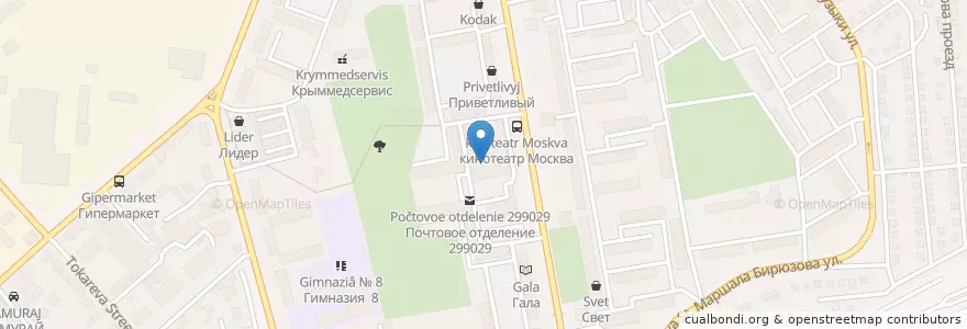 Mapa de ubicacion de Вафли en 俄罗斯/俄羅斯, 南部联邦管区, 塞瓦斯托波尔, 塞瓦斯托波尔, Ленинский Район, Ленинский Округ.