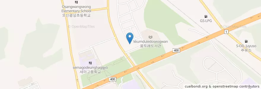 Mapa de ubicacion de 세교파출소 en Südkorea, Gyeonggi-Do, 오산시.