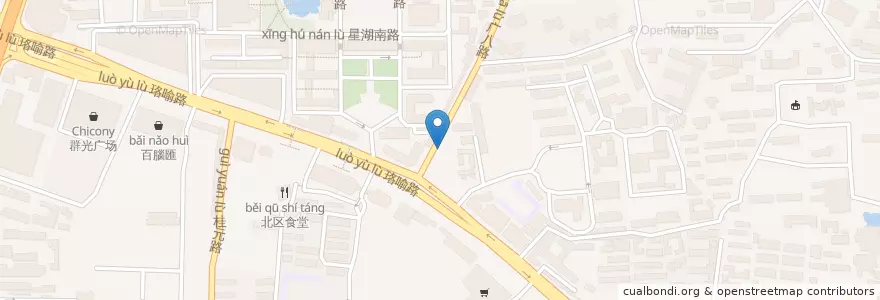 Mapa de ubicacion de MrLai台北脆皮鸡排 en الصين, خوبي, ووهان, 洪山区, 珞南街道.