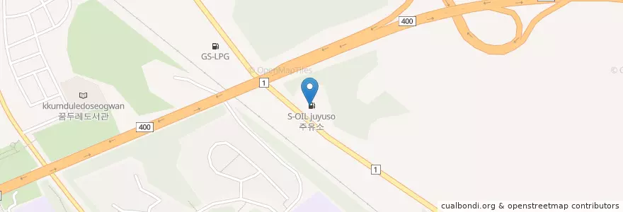 Mapa de ubicacion de S-OIL 주유소 en 대한민국, 경기도, 오산시.